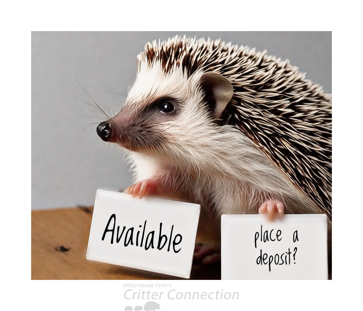 Grouchy Hedgehogs - Millermeade Farm's Critter Connection